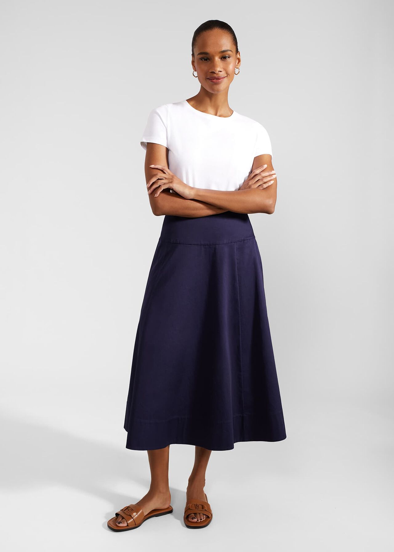 Cecelia Skirt, True Navy, hi-res