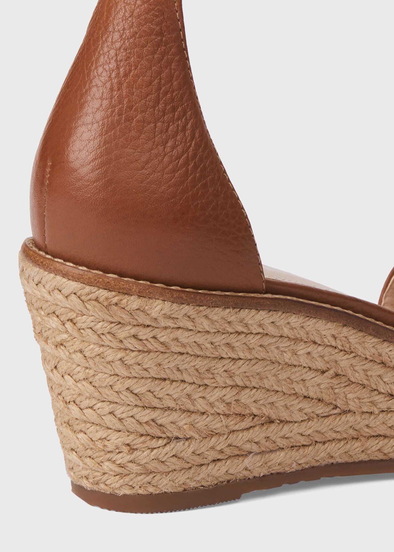 Vespa Leather Wedge Espadrilles, Tan, hi-res