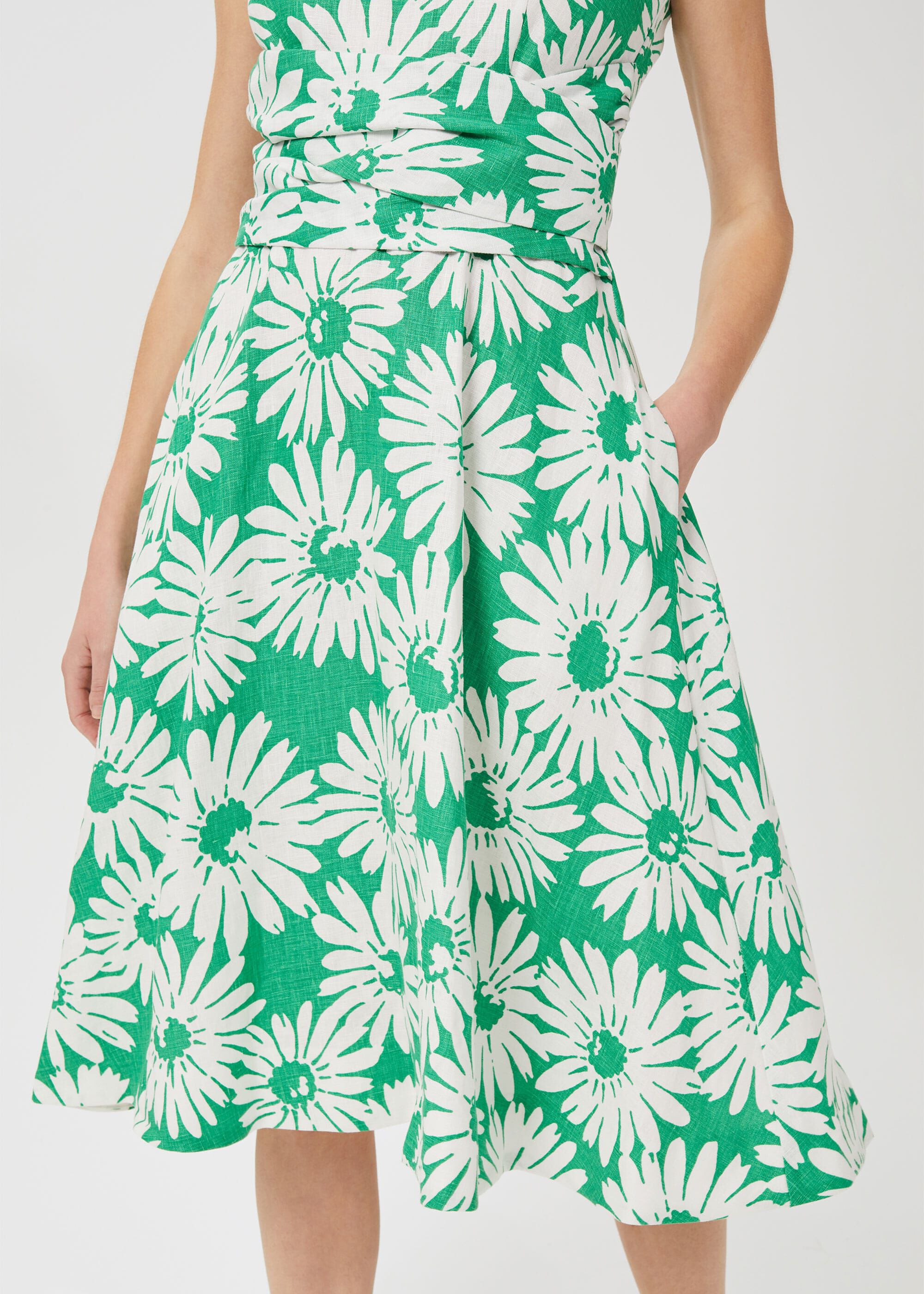 Twitchill Linen Fit And Flare Dress