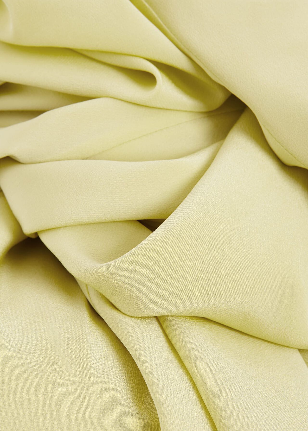 Acacia Silk Dress, Pastel Yellow, hi-res