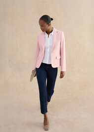 Blake Check Jacket, Pink Ivory, hi-res