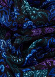 Aisha Lurex Blouse, Black Multi, hi-res