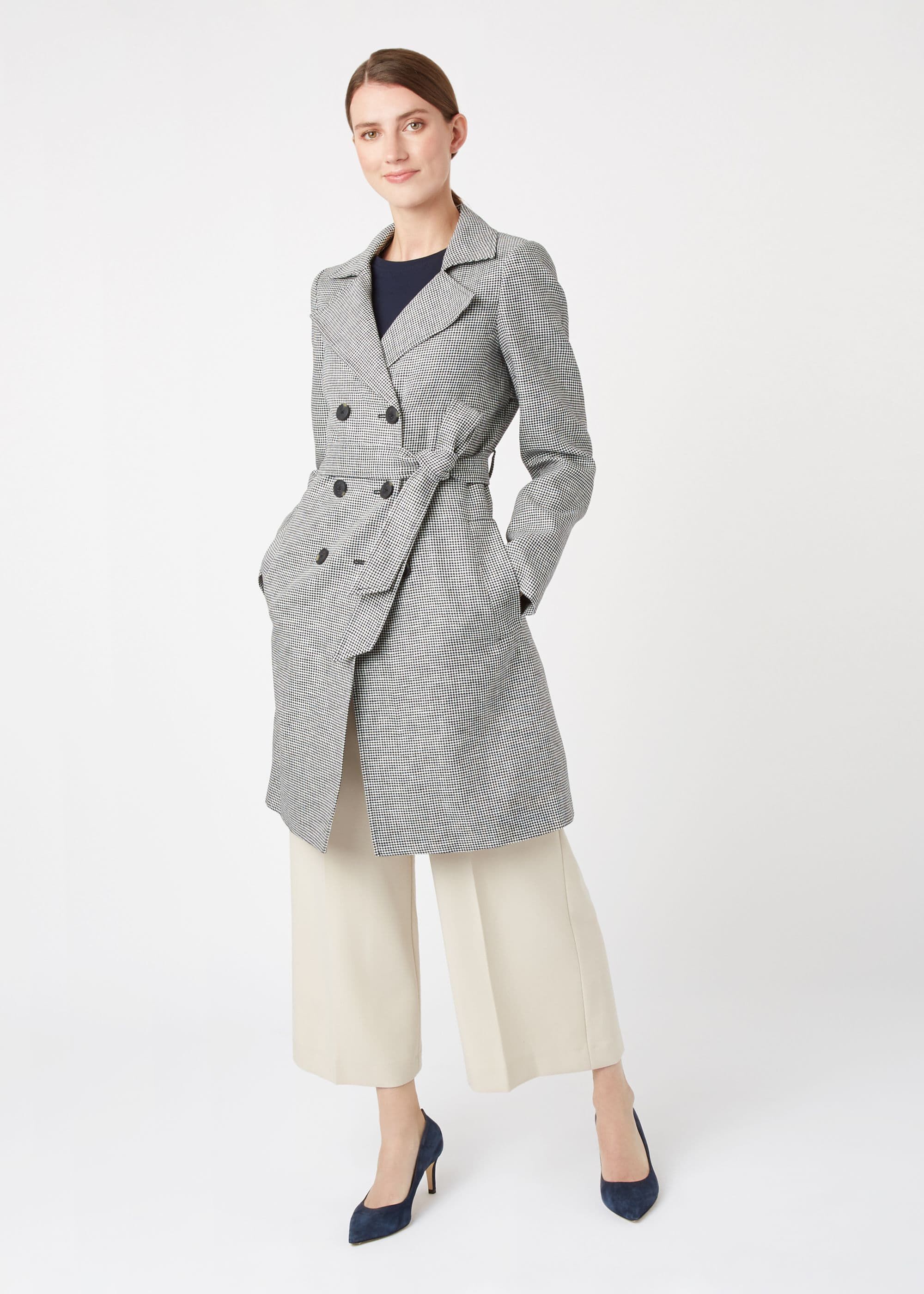 linen trench coat
