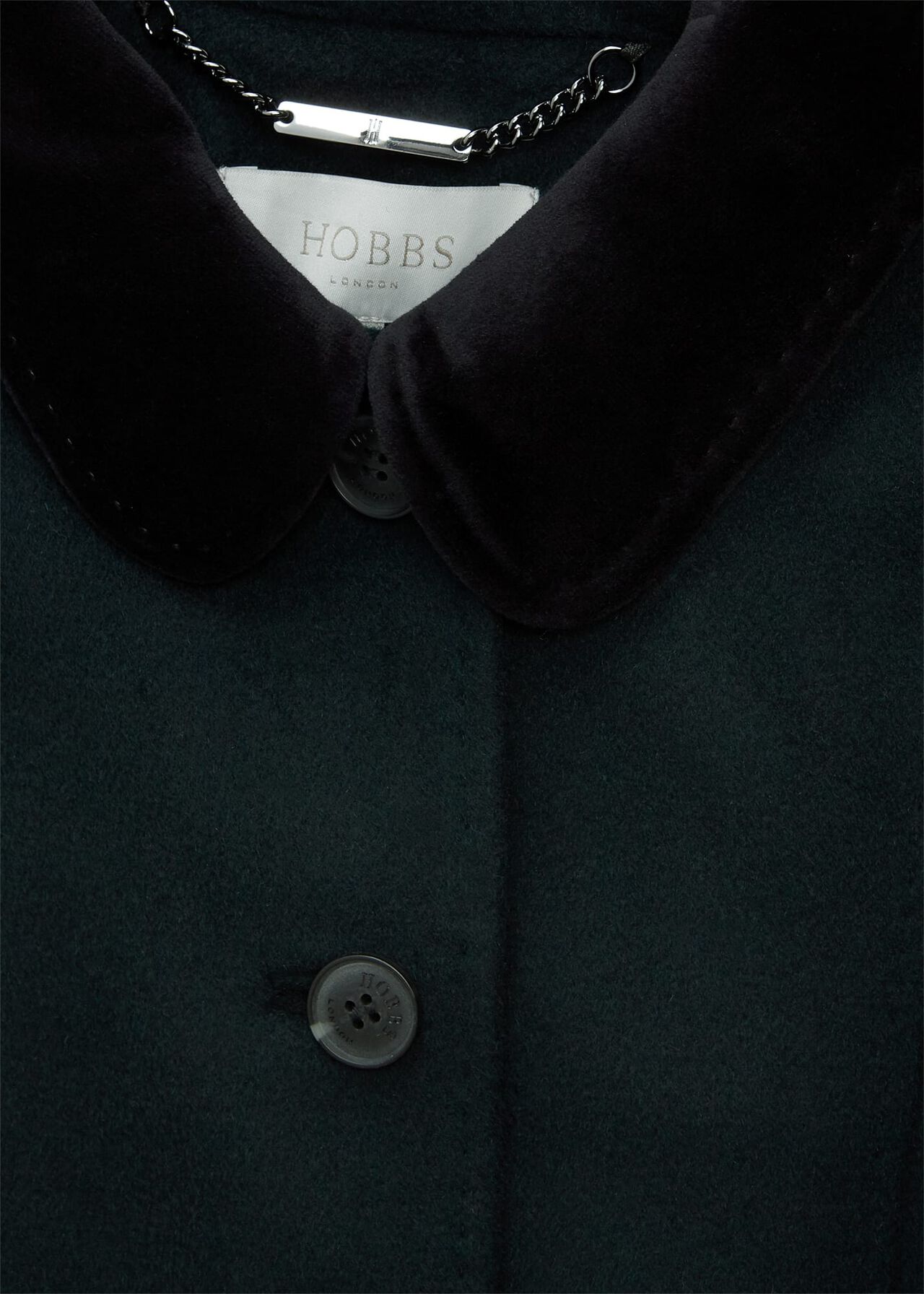 Maryam Wool Coat, Forest Green, hi-res