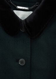 Maryam Wool Coat, Forest Green, hi-res