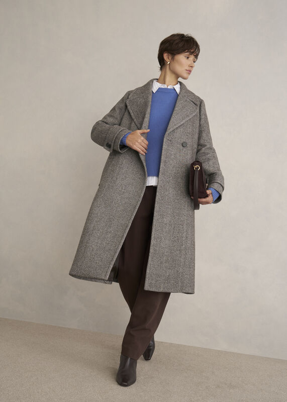 Prisha Wool Blend Coat