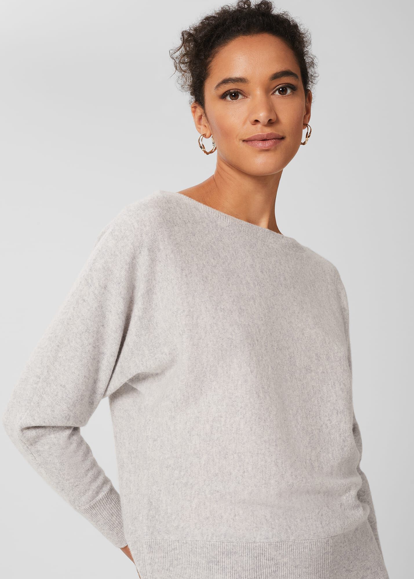 Pale grey cashmere sale jumper