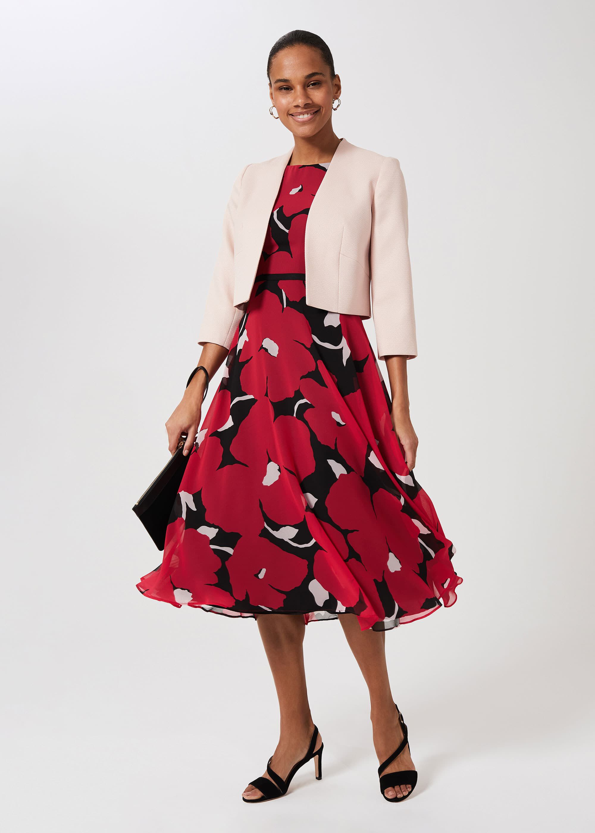 coast long red dress