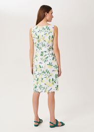 Jaci Linen Dress, White Multi, hi-res