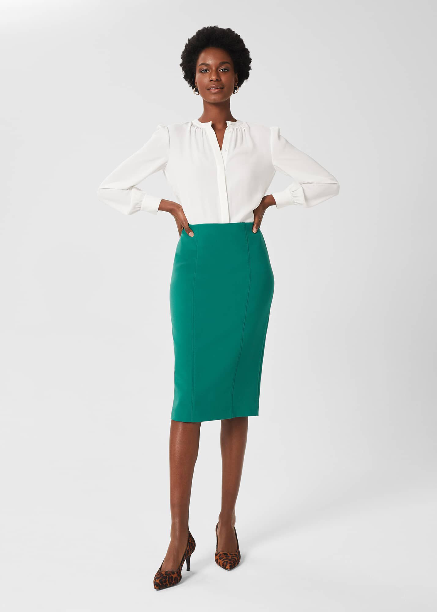 Green pencil skirt youth sale
