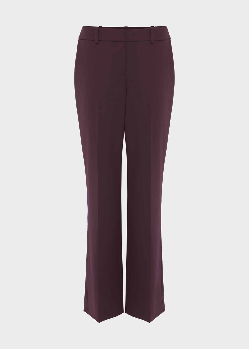 Hetty Straight Trousers, Burgundy, hi-res