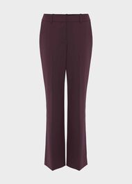Hetty Straight Trousers, Burgundy, hi-res
