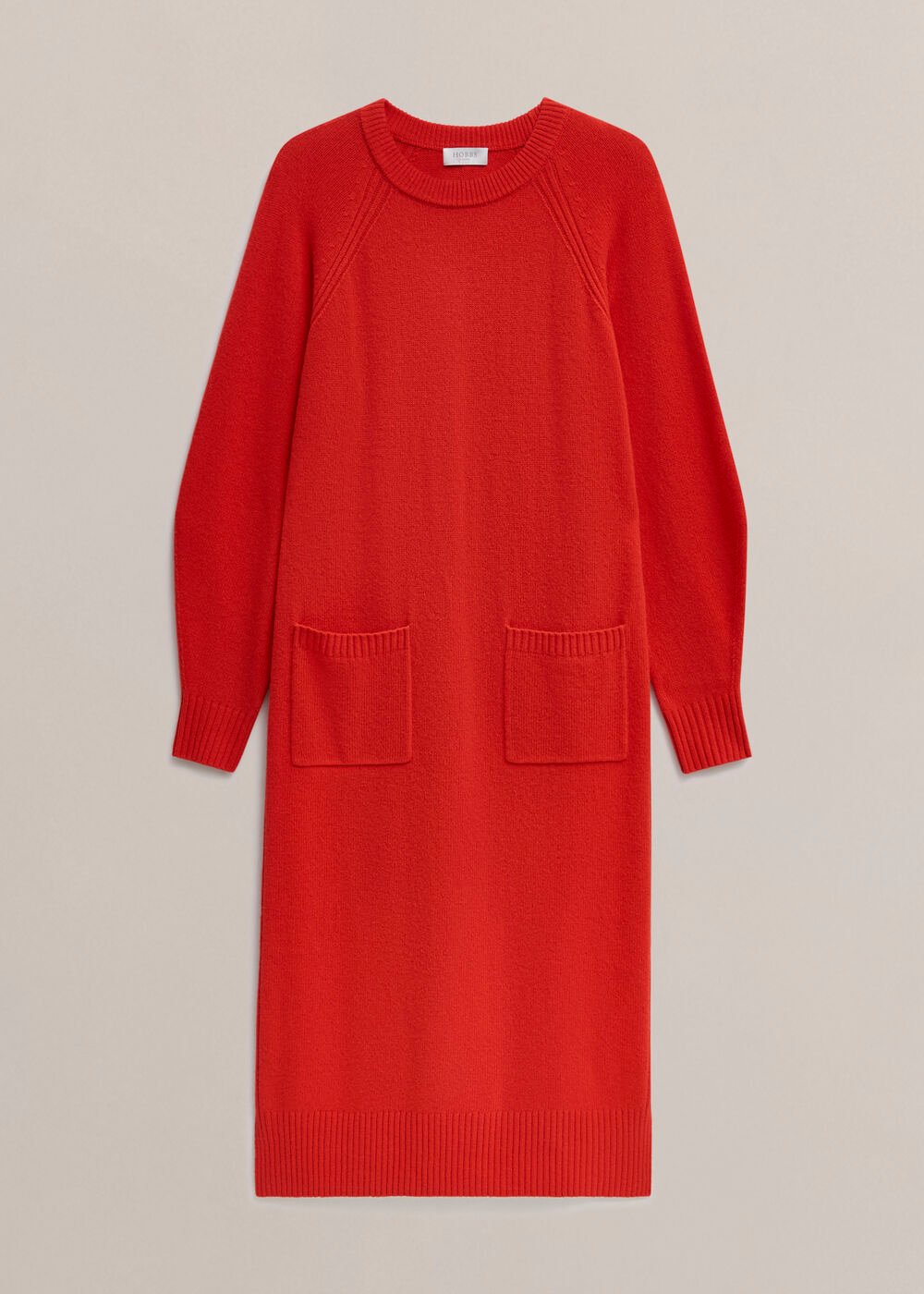 Claudia Knitted Dress, Pepper Red, hi-res