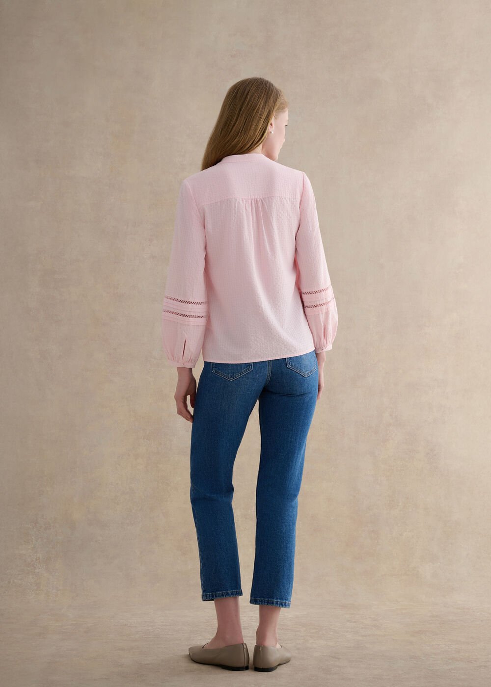 Lucilla Blouse, Blush Pink, hi-res