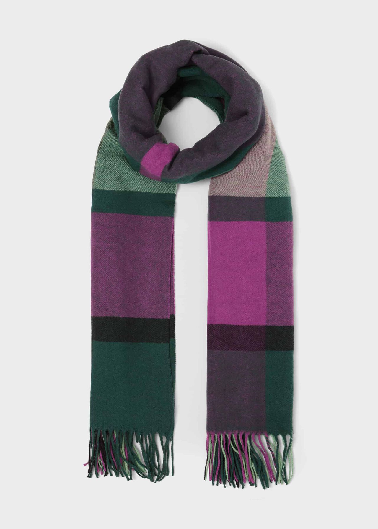 Elsa Scarf, Purple Green, hi-res
