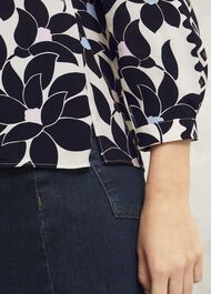 Jilly Blouse, Navy Multi, hi-res