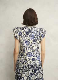 Rousham Cotton Top, Cream Navy, hi-res