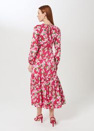 Marilyn Midi Dress, Fuchsia Multi, hi-res