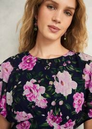 Petite Lalena  Sequin Floral Dress, Midnight Multi, hi-res