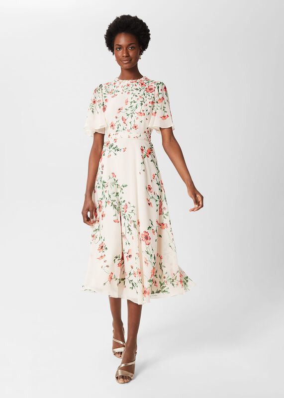 Gianna Silk Floral Dress