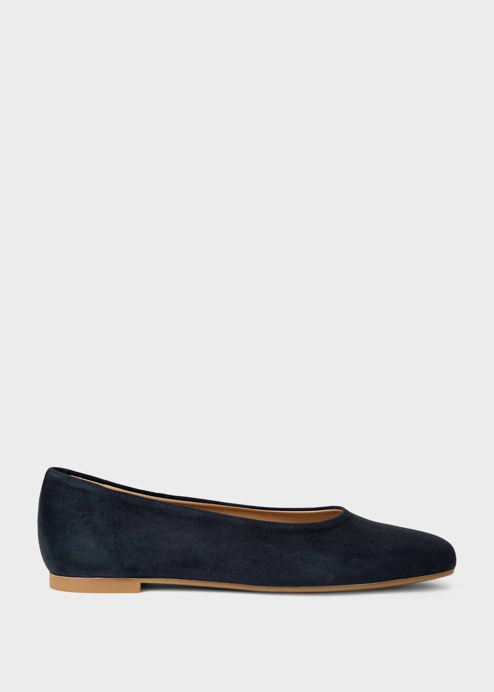 Suki Suede Ballerinas, Navy, hi-res