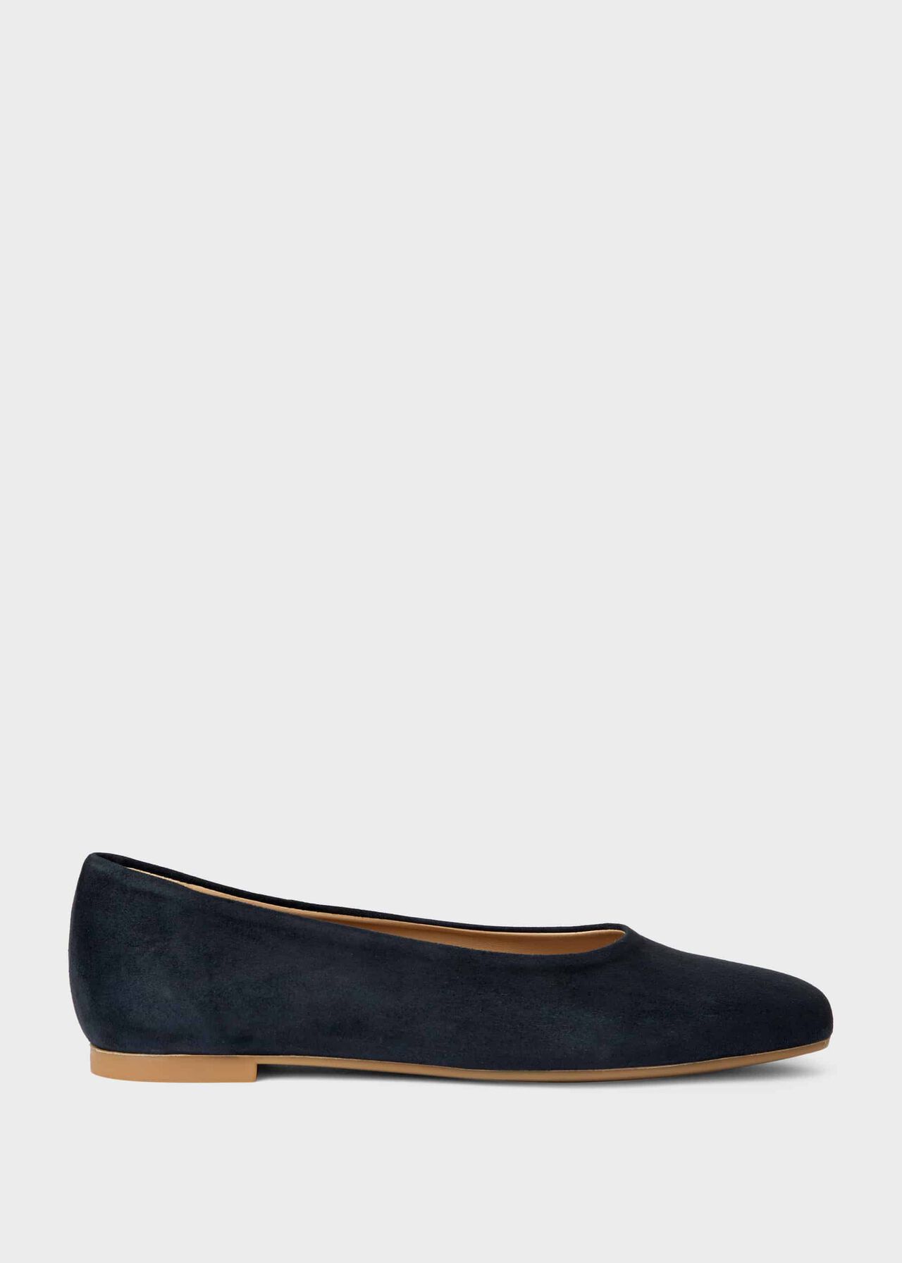 Suki Suede Ballerinas, Navy, hi-res