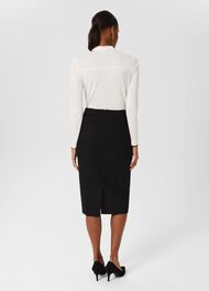 Gabi Tweed Skirt, Black, hi-res