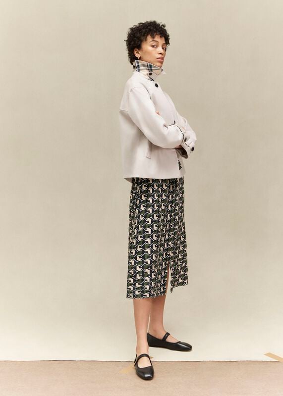 Frida Shower Resistant Short Trench Coat