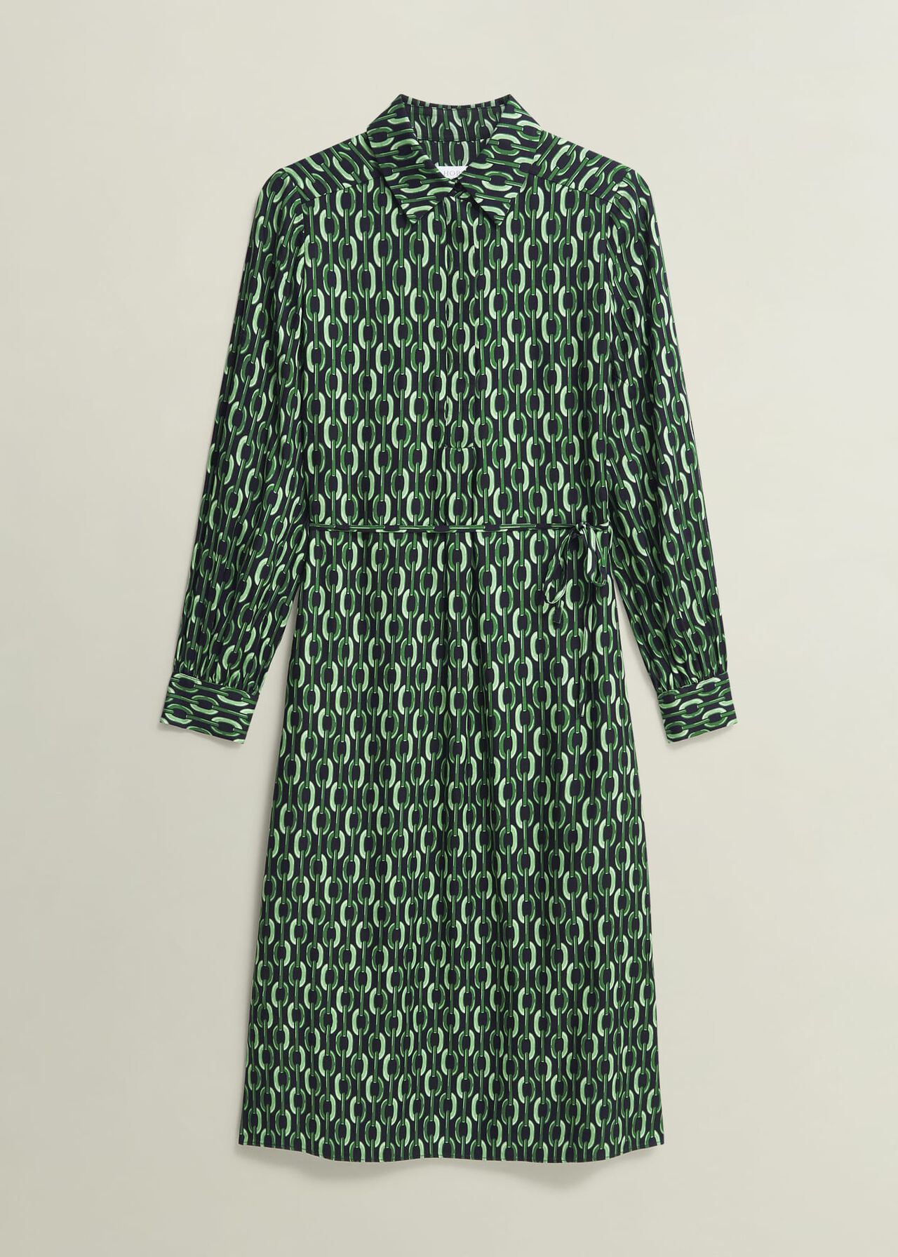 Florian Dress, Navy Green, hi-res