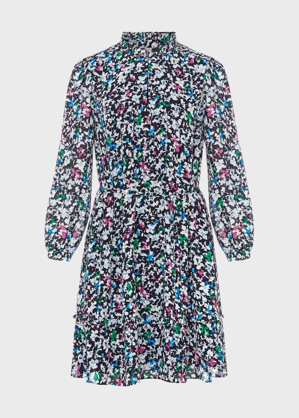 Selina A-Line Dress, Navy Multi, hi-res