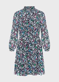 Selina A-Line Dress, Navy Multi, hi-res