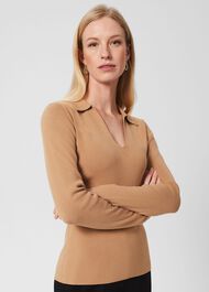 Tara Polo Jumper, Hobbs Camel, hi-res
