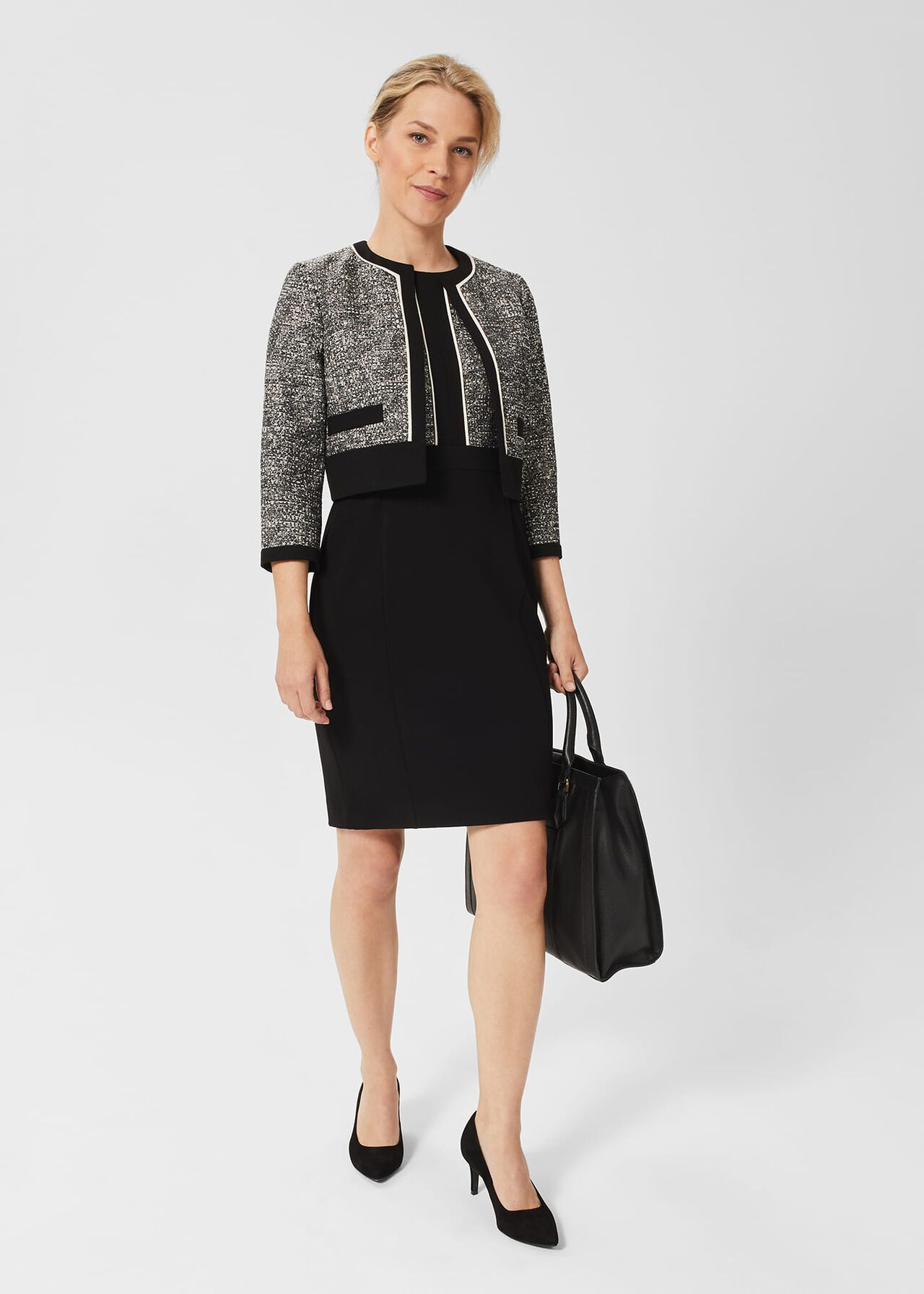 Petite Brienna Jacket, Black Ivory, hi-res