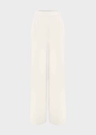 Frederica Wide Leg Trousers, Buttercream, hi-res