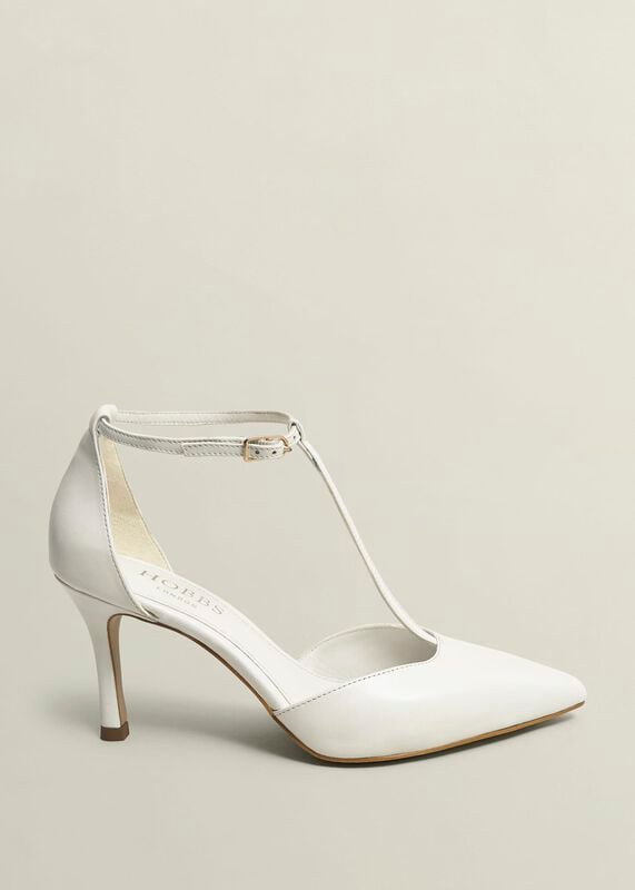Alice T-Bar Leather Court Shoes