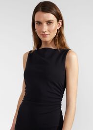 Iliana Jersey Dress, Navy, hi-res