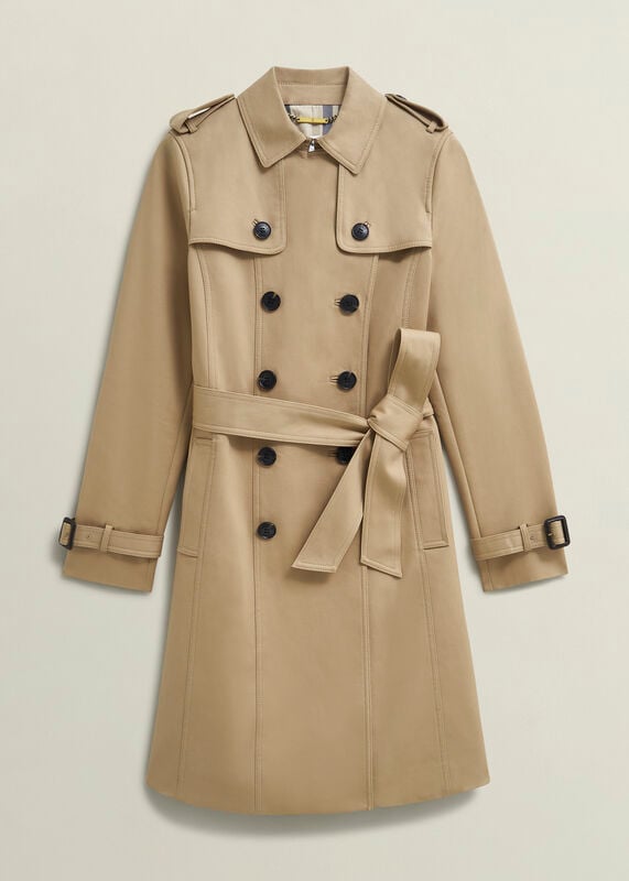 Petite Skylar Shower Resistant Trench Coat
