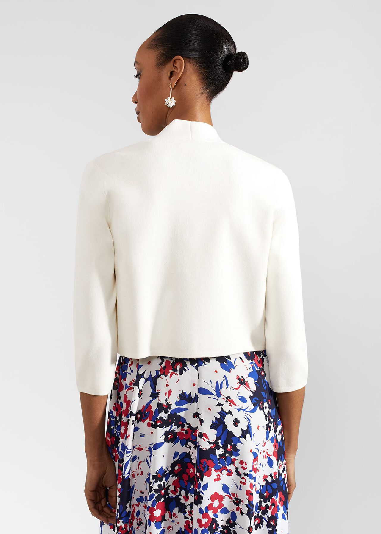 Enid Cardigan, Ivory, hi-res