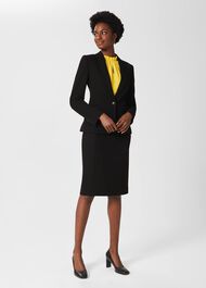 Ophelia Pencil Skirt, Black, hi-res