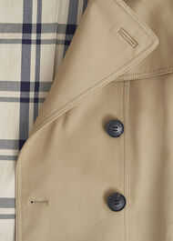 Petite Skylar Shower Resistant Trench Coat, Tan, hi-res