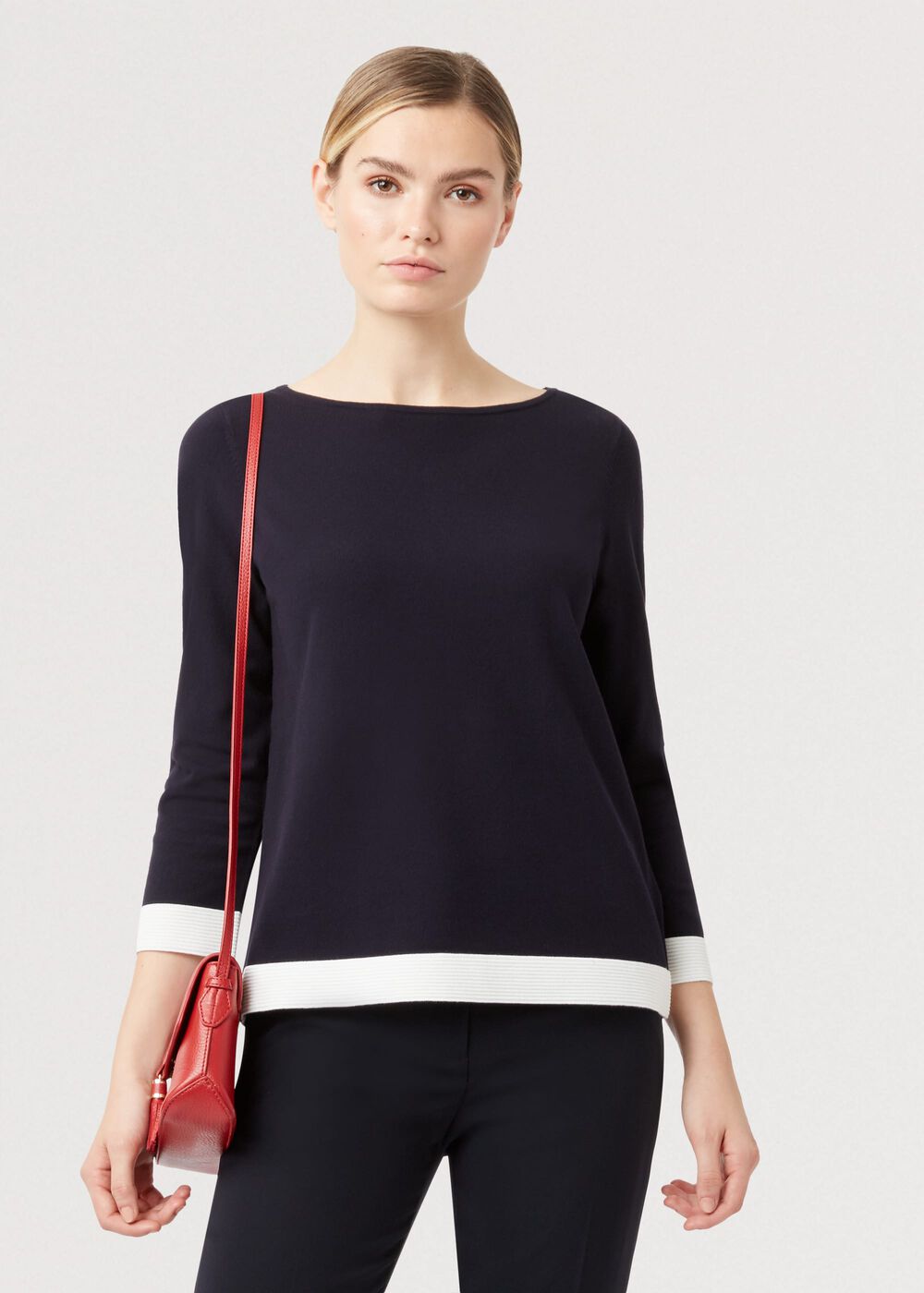 Gracie Jumper, Navy Ivory, hi-res