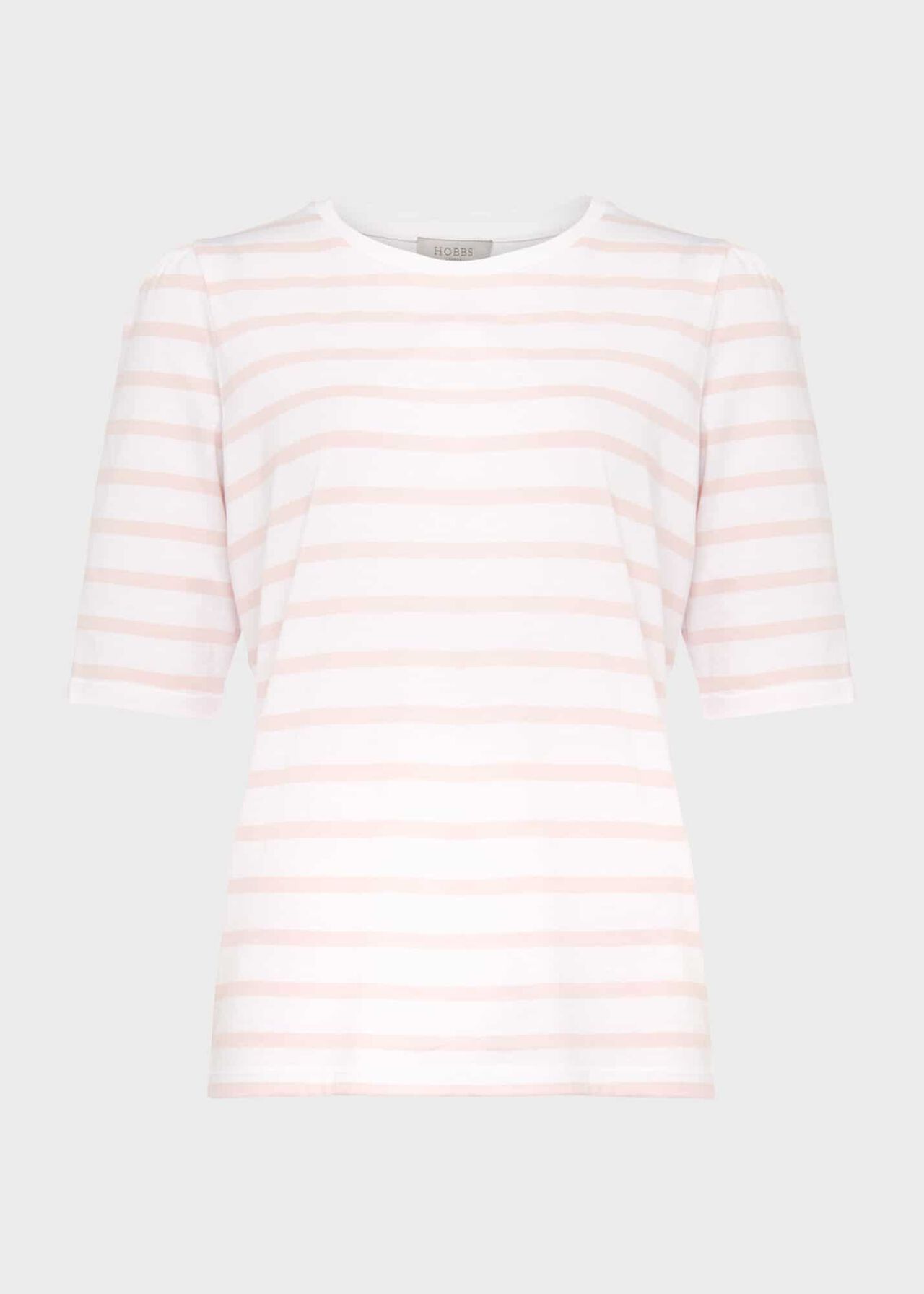 Eva Striped T-Shirt, White Pink, hi-res