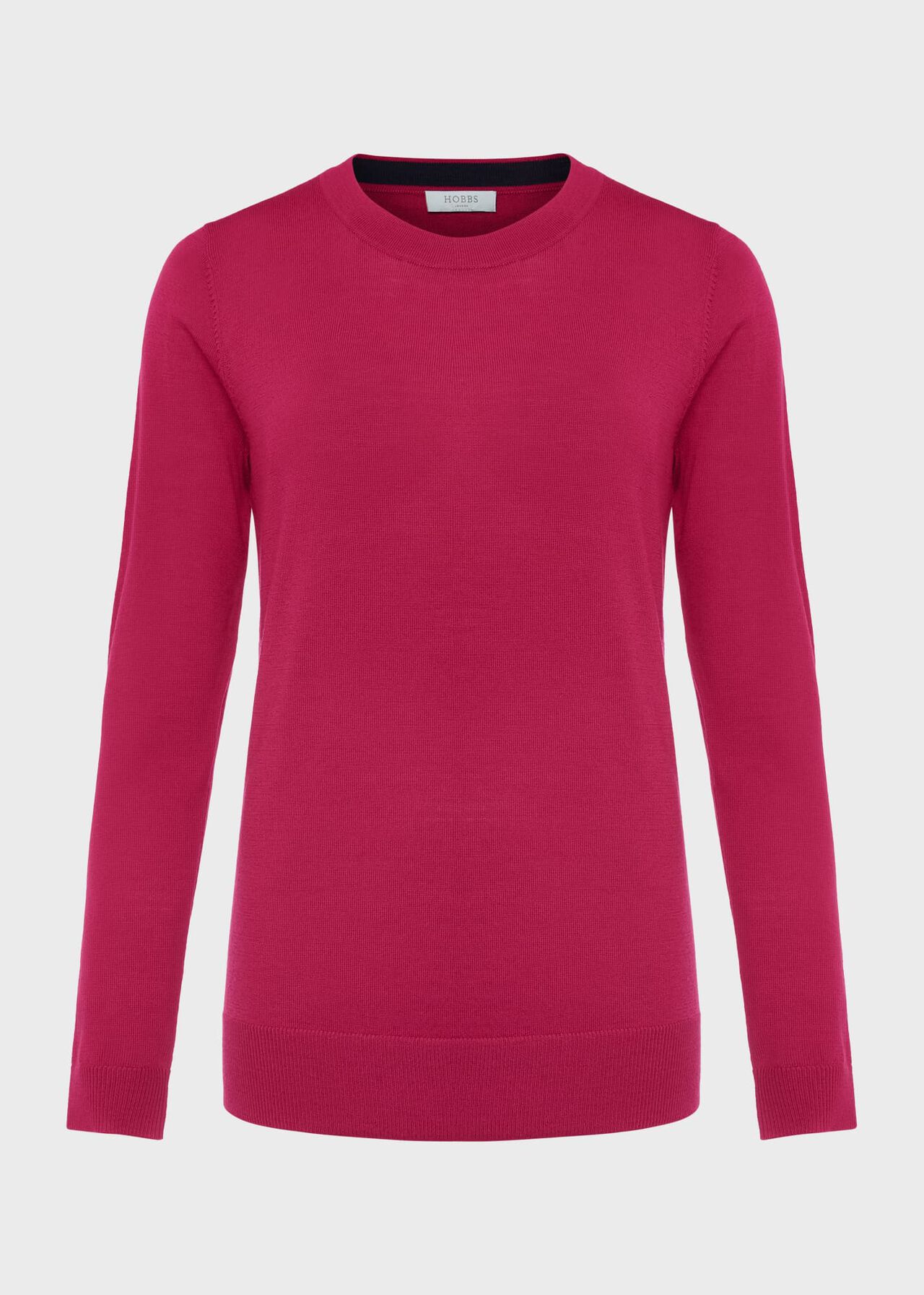 Penny Merino Wool Sweater, Rich Berry Red, hi-res