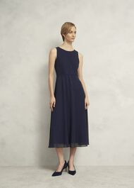 Kiki Hotfix Dress, Midnight Navy, hi-res