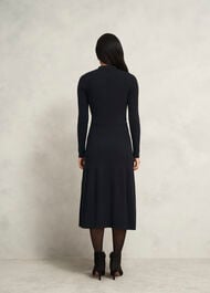 Marta Knitted Dress, Black, hi-res
