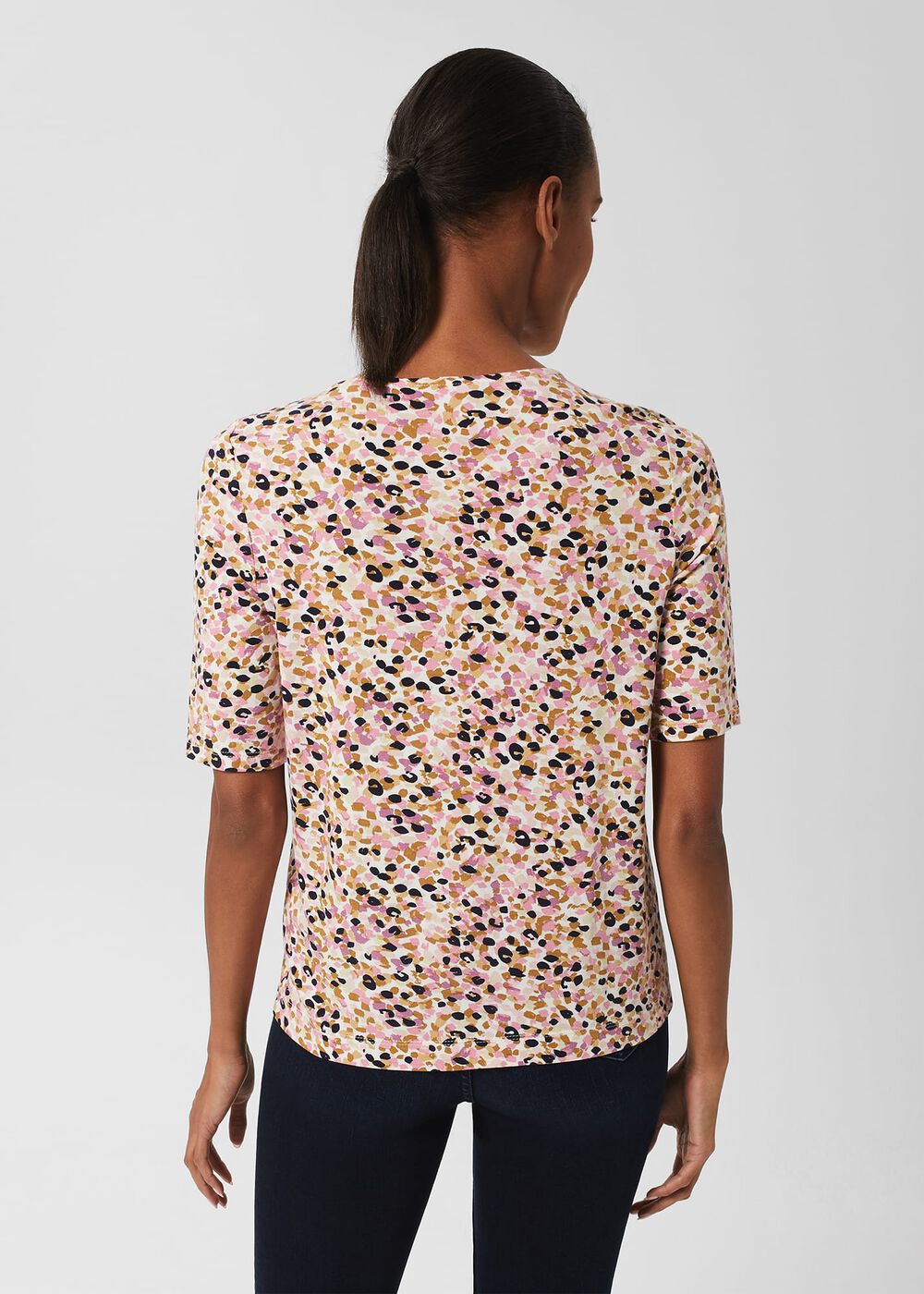 Jacqueline Print Top, Ivory Multi, hi-res