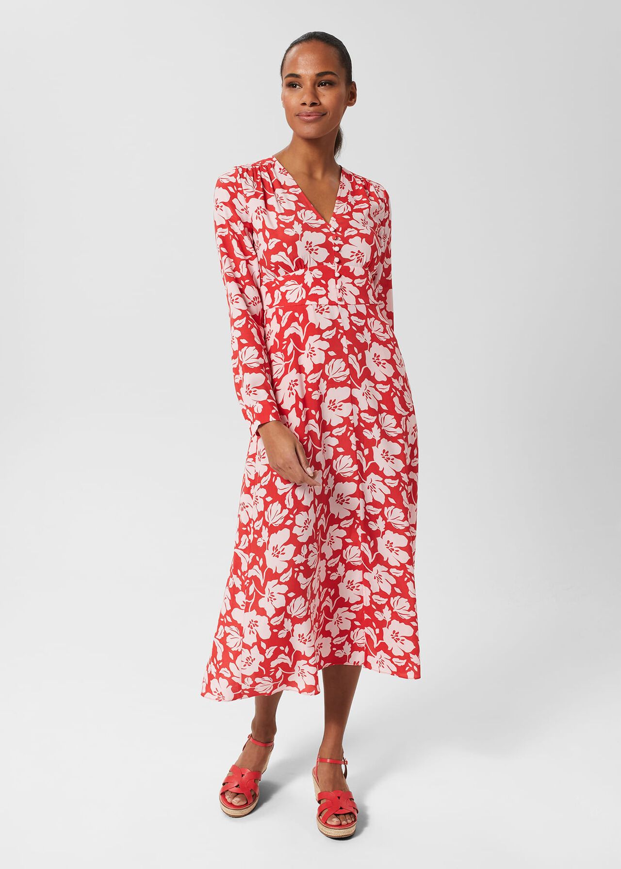 Allison Dress, Red Pink, hi-res