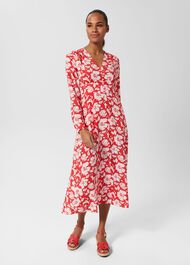 Allison Dress, Red Pink, hi-res