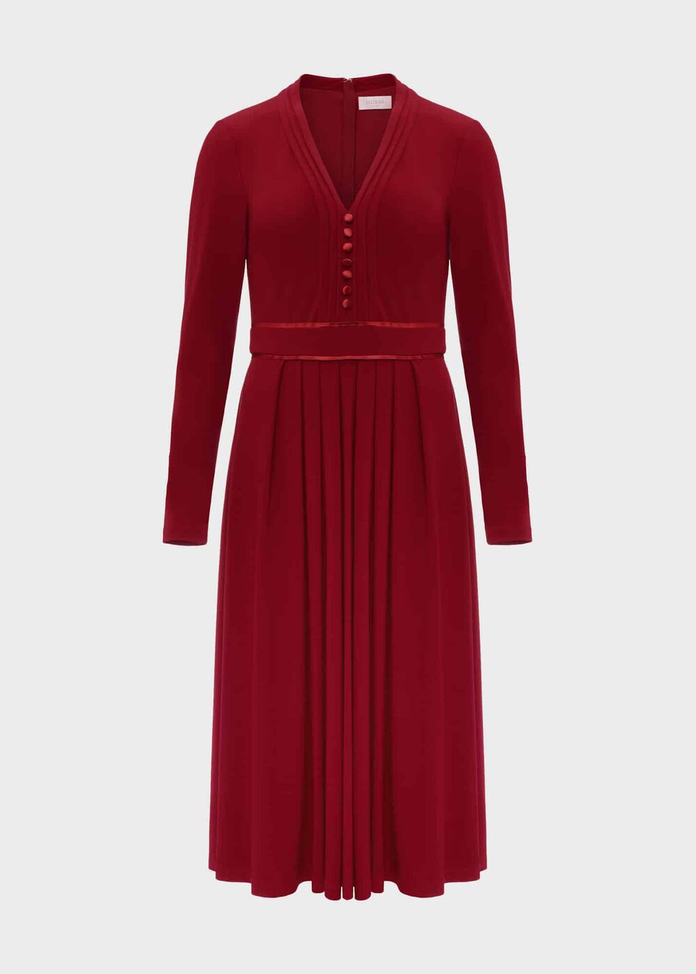Leslie Fit And Flare Dress, Deep Red, hi-res