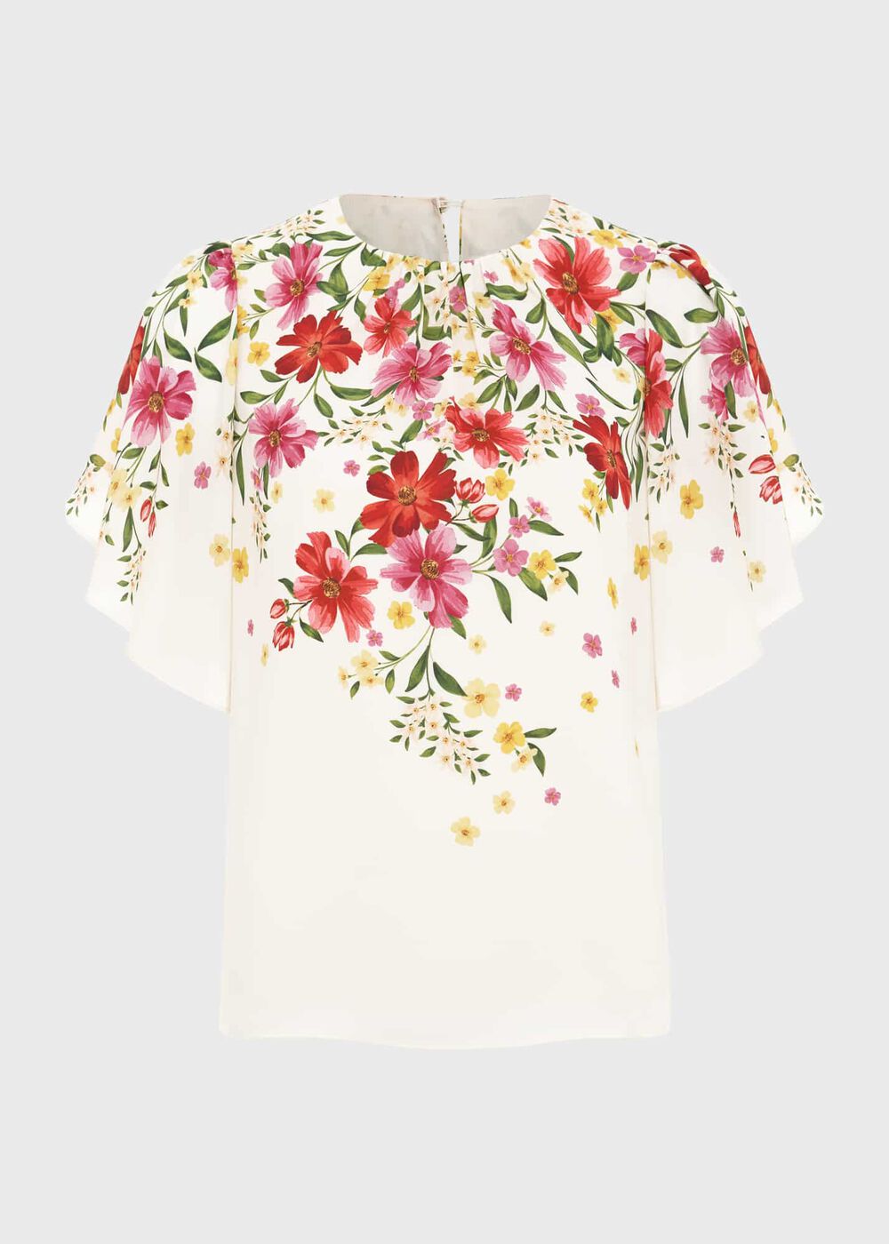 Verena Floral Top, Cream Multi, hi-res